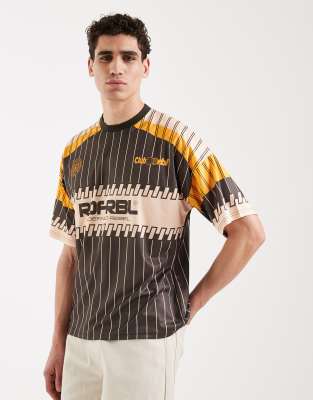 Redefined Rebel Calum Boxy Fit Short Sleeve Tee In Multi