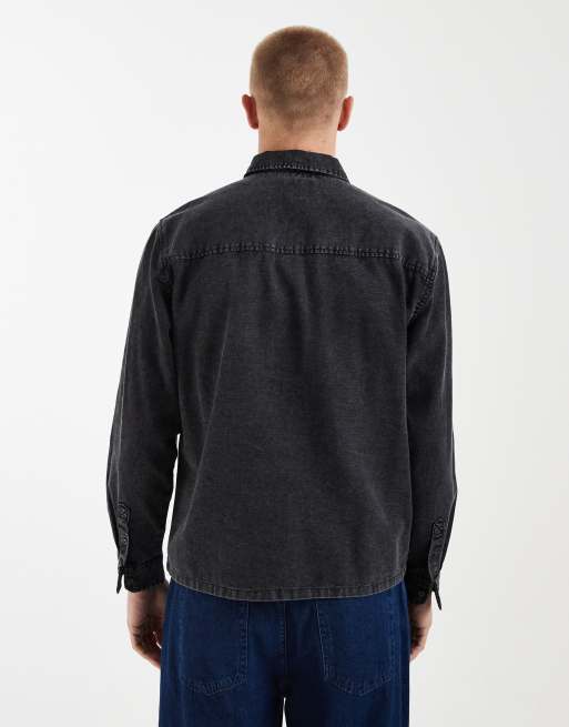 Redefined Rebel - Chemise en jean coupe carrée oversize - Noir, 5 de 5