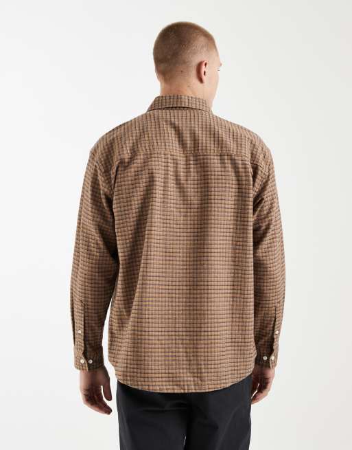 Redefined Rebel - Chemise oversize à carreaux - Marron, 4 de 5