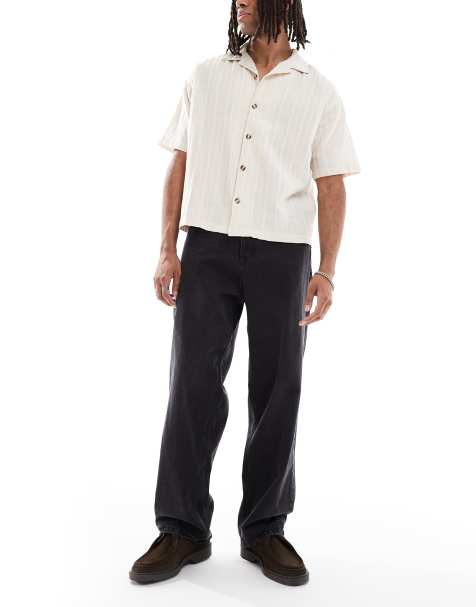 Redefined Rebel baggy jean in washed black