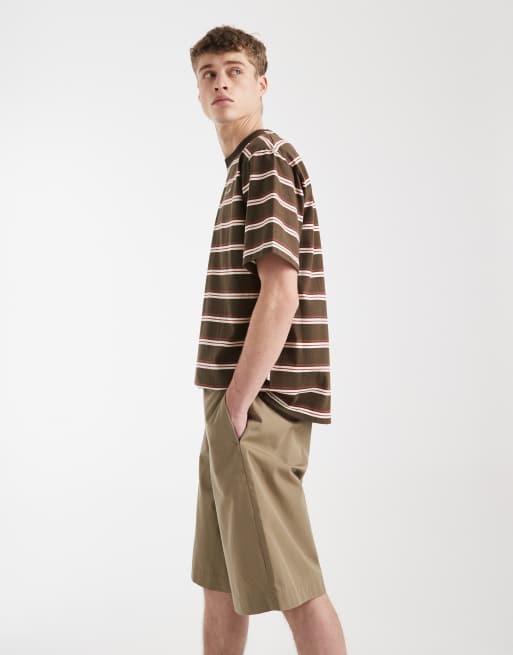 Redefined Rebel Damian baggy shorts in beige, 4 of 6