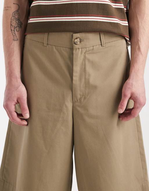 Redefined Rebel Damian baggy shorts in beige, 5 of 6