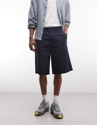 Redefined Rebel - Damian - Short baggy - Bleu marine