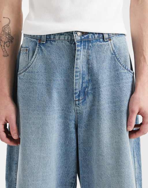 Redefined Rebel - Evan - Baggy denim short in lichtblauw, 5 van 5