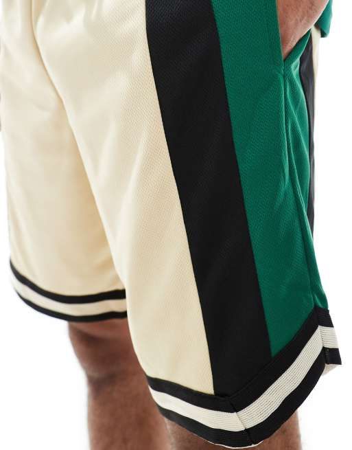 Redefined Rebel – Flerfärgade, sportiga shorts med kontrastpanel, 4 av 5