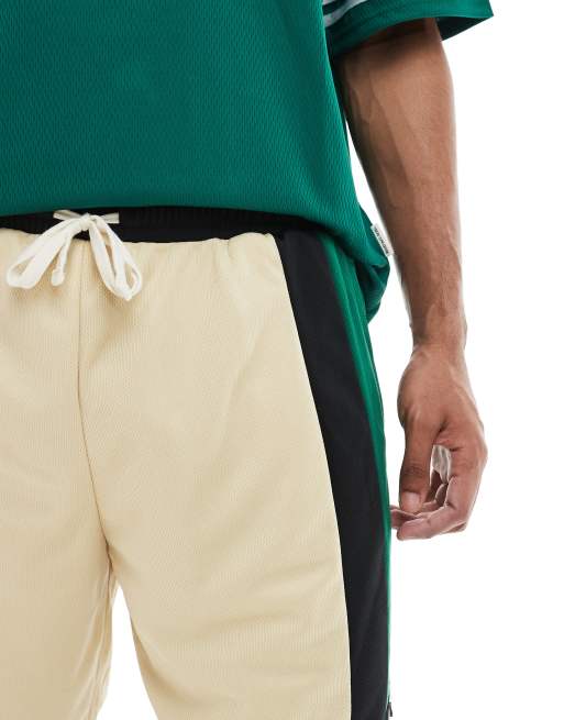 Redefined Rebel – Flerfärgade, sportiga shorts med kontrastpanel, 5 av 5