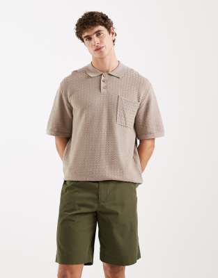 Redefined Rebel Fox loose fit shorts in dark green