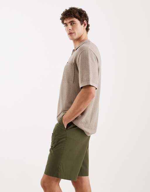 Redefined Rebel Fox – Mörkgröna shorts med ledig passform, 3 av 5
