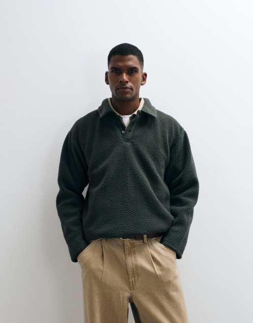 Redefined Rebel Gabriel boxy polosweatshirt met structuur, 2 van 5