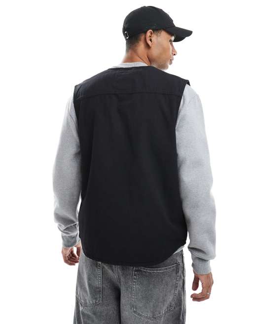 Redefined Rebel - Gilet met rits in zwart, 2 van 4