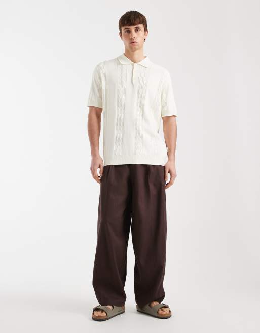 Redefined Rebel - Griffin - Gebreide polotop in beige, 2 van 5