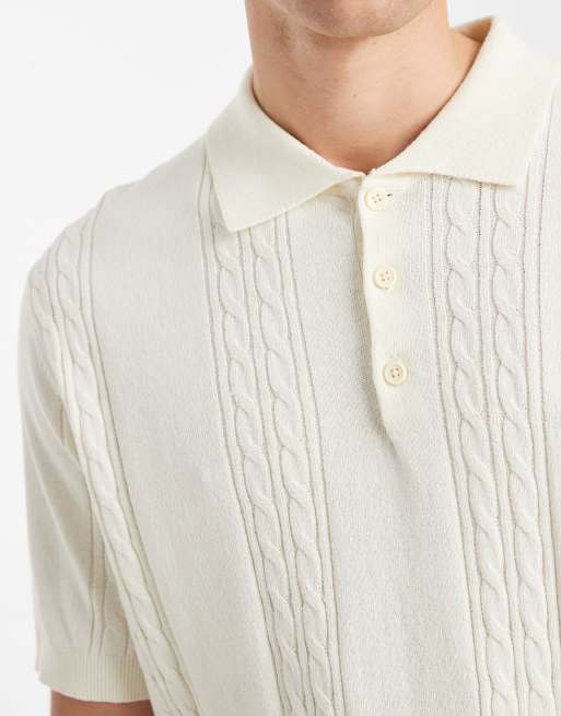 Redefined Rebel - Griffin - Gebreide polotop in beige, 5 van 5