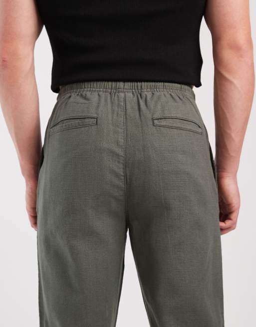 Redefined Rebel – Gus – Ciemnozielone spodnie comfort fit, 4 z 5