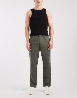 Gus - Hose in Dunkelgrün mit bequemer Passform Grün W29-30