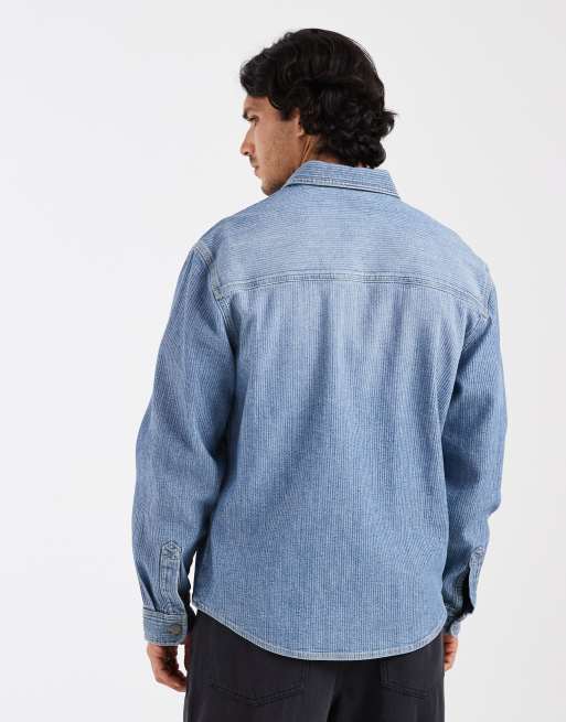 Redefined Rebel hunter Langarm-Denimhemd als Co-ord in Hellblau, 5 von 5