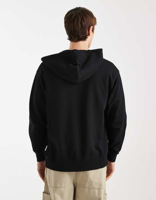 Redefined Rebel Jack double zip hoodie in black, 3 of 5