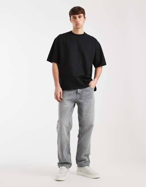 Redefined Rebel John heavyweight t-shirt in black, 2 of 5