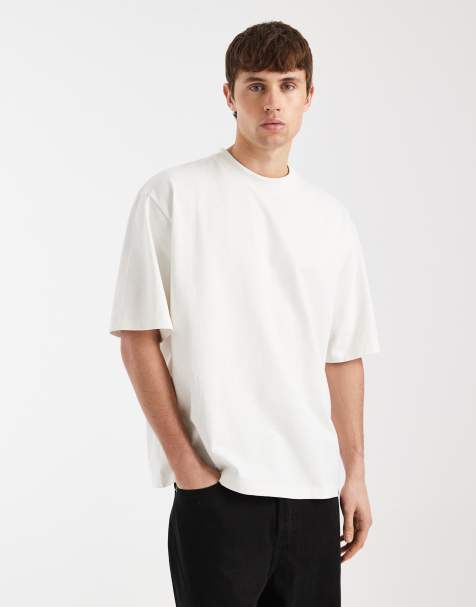 Redefined Rebel John heavyweight t-shirt in white - view 1