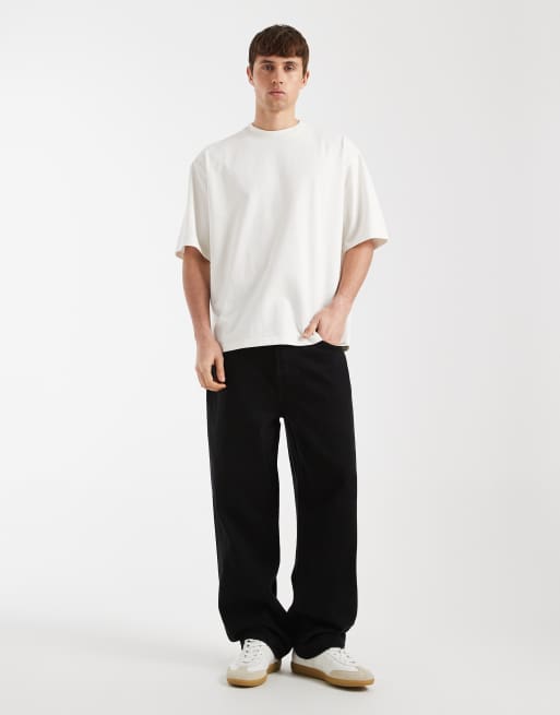 Redefined Rebel John heavyweight t-shirt in white, 2 of 5