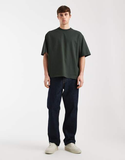 Redefined Rebel - John - T-shirt pesante verde scuro, 2 di 5