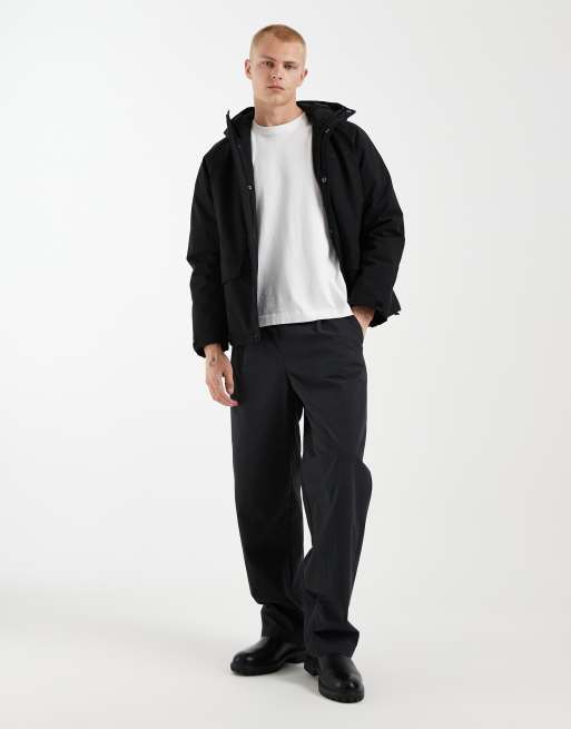 Redefined Rebel – Kastige Oversize-Jacke in Schwarz, 2 von 5