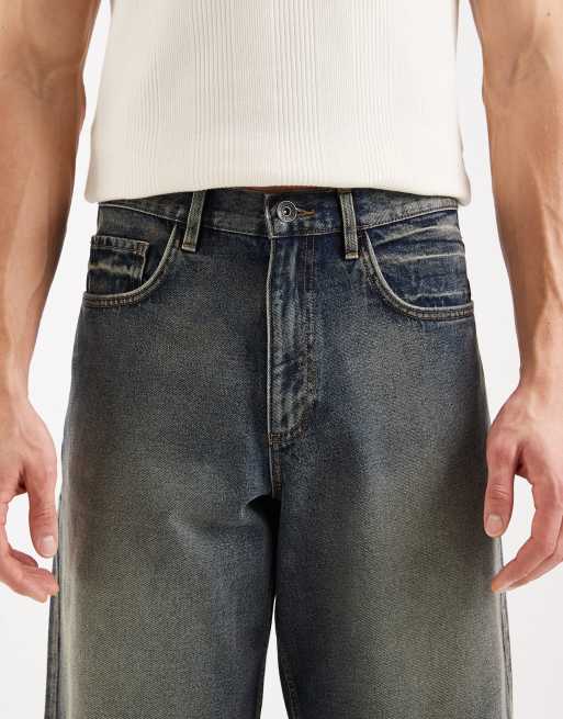 Redefined Rebel - Kingston - Baggy denim short in oudblauw, 5 van 5