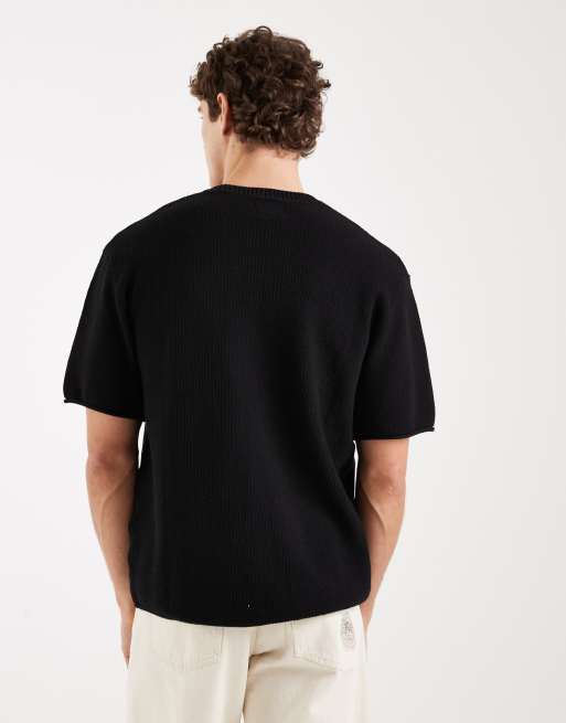 Redefined Rebel Lonzo boxy fit short sleeve tee in black, 3 of 5
