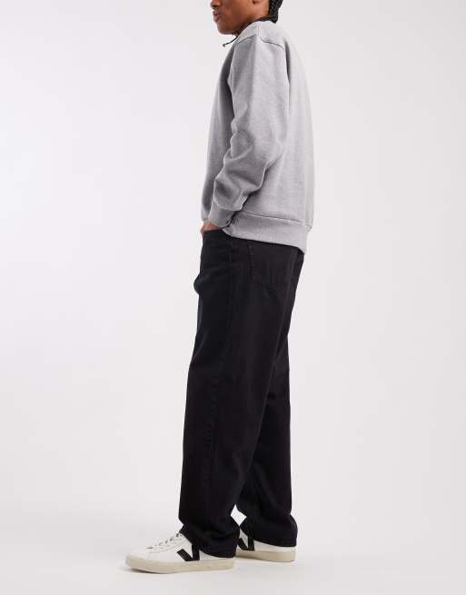 Redefined Rebel loose fit denim jeans in black, 3 of 5