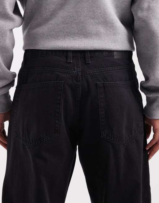 Redefined Rebel loose fit denim jeans in black, 4 of 5