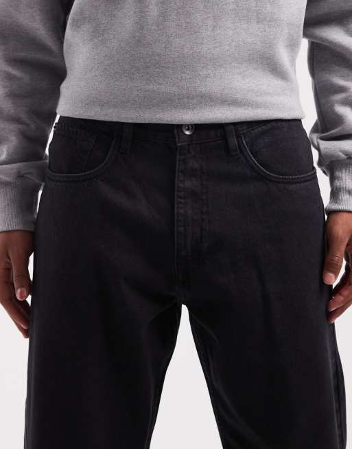 Redefined Rebel loose fit denim jeans in black, 5 of 5