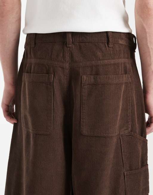 Redefined Rebel - Luis - Baggy mørkebrune shorts, 4 af 5