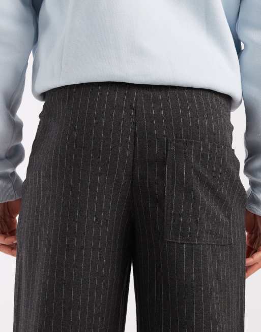 Redefined Rebel Luke trousers in grey stripe, 4 of 5