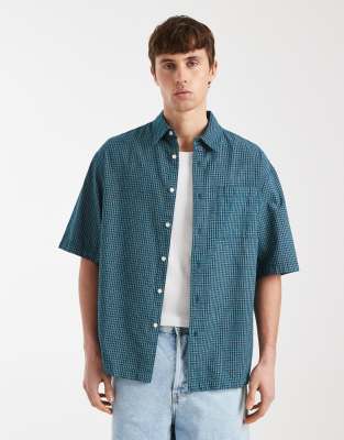 Redefined Rebel Magnus Oversized Shirt In Blue