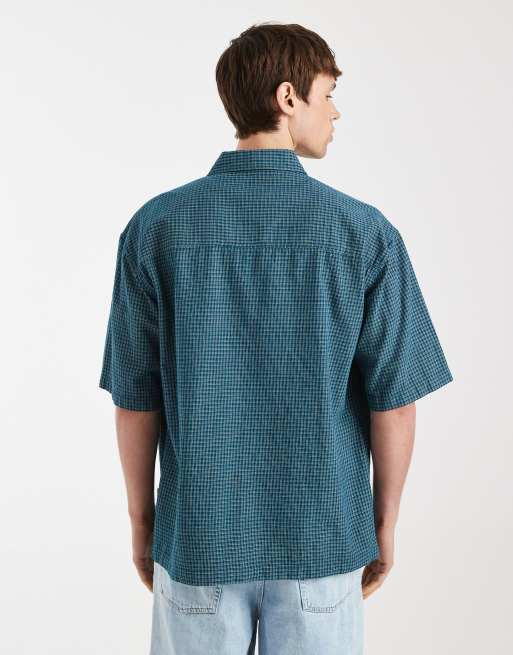 Redefined Rebel Magnus oversized shirt in green, 3 of 5
