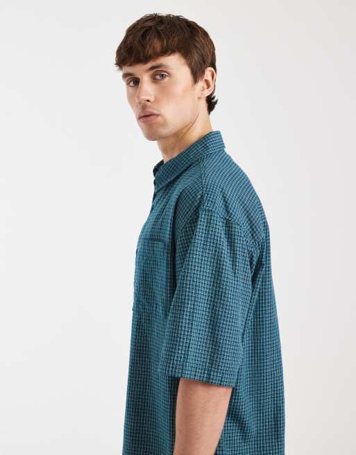Redefined Rebel Magnus oversized shirt in green, 4 of 5
