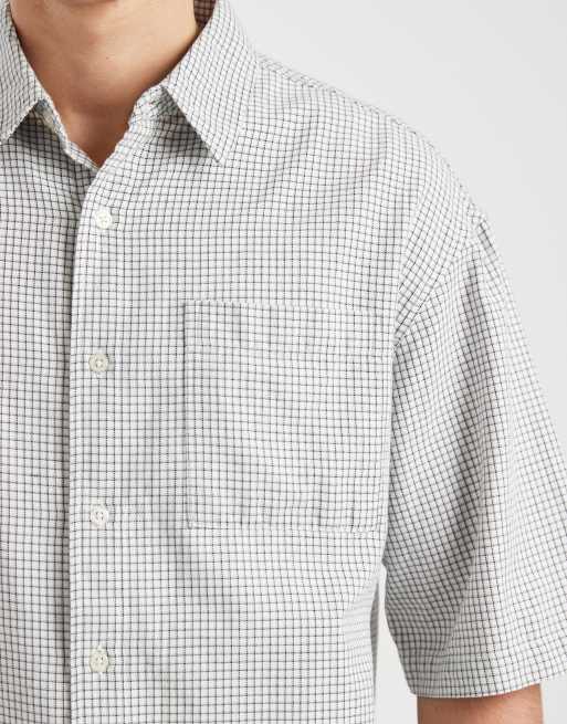 Redefined Rebel Magnus oversized shirt in white, 5 of 5
