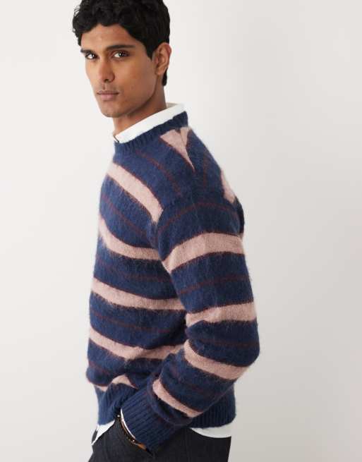 Redefined Rebel - Marco - Jersey multicolor extragrande a rayas de punto, 4 de 5