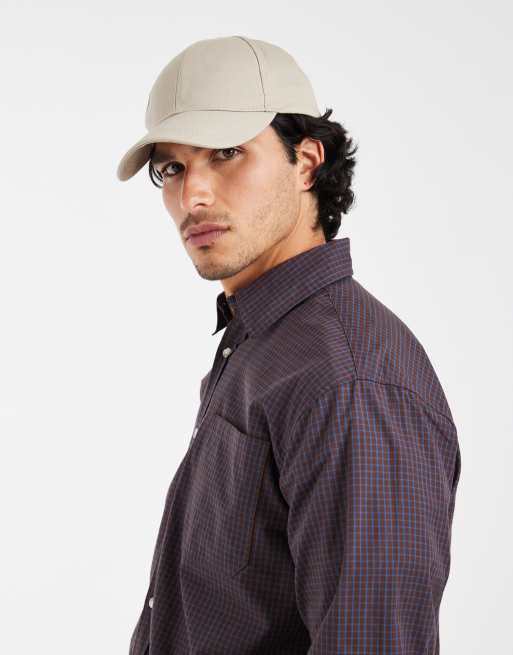 Redefined Rebel miguel camisa boxy a cuadros de manga larga en morado, 5 de 5