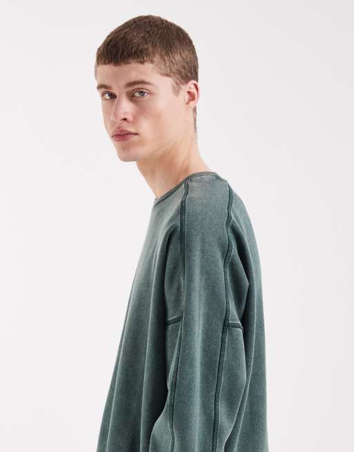 Redefined Rebel - Morgan - Grøn oversized sweatshirt, 4 af 5