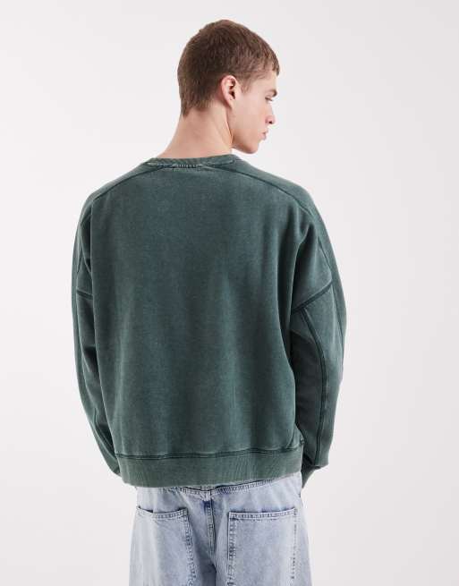 Redefined Rebel - Morgan - Grøn oversized sweatshirt, 5 af 5