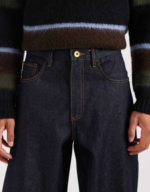 Redefined Rebel – Mörkblå, tvättade, baggy jeans, 5 av 5