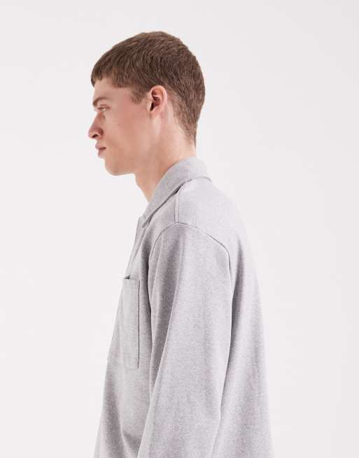 Redefined Rebel – Moses – Jasnoszara dresowa koszulka polo, 4 z 5