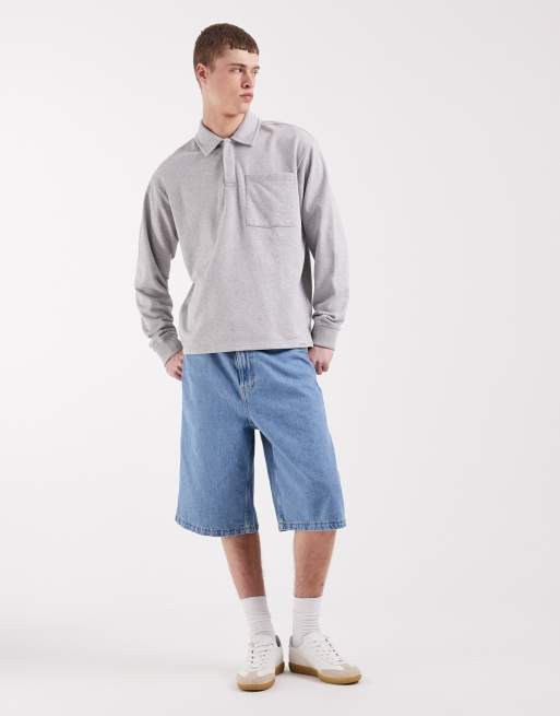 Redefined Rebel - Moses - Polotop van sweatstof in lichtgrijs, 2 van 5