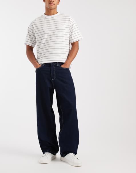 Redefined Rebel baggy jean in washed blue
