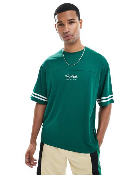 Redefined Rebel - Oversized recht sportshirt in groen - view 1
