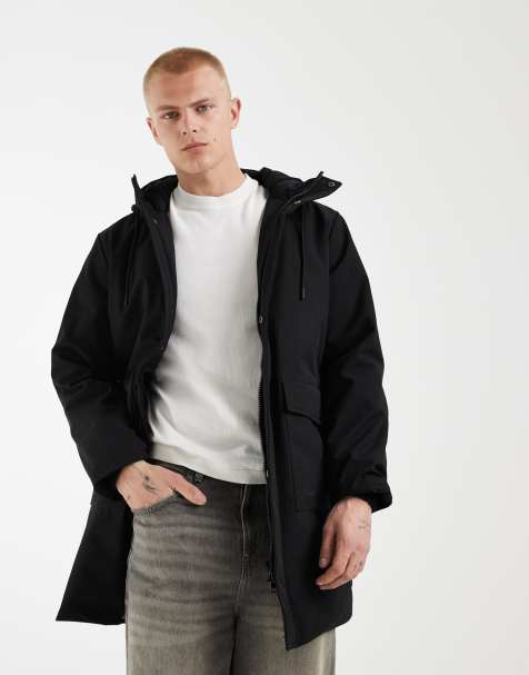 Redefined Rebel - Parka nero vestibilità classica - view 1