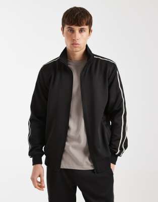 Redefined Rebel Payton Zip Sweatshirt Co-ord In Black
