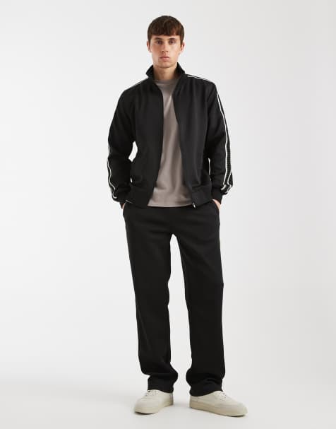 Redefined Rebel Payton zip sweatshirt & trouser co-ord in black - view 1
