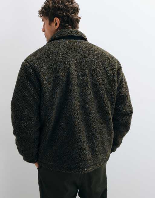 Redefined Rebel - Penn - Veste en imitation peau de mouton - Vert, 3 de 5