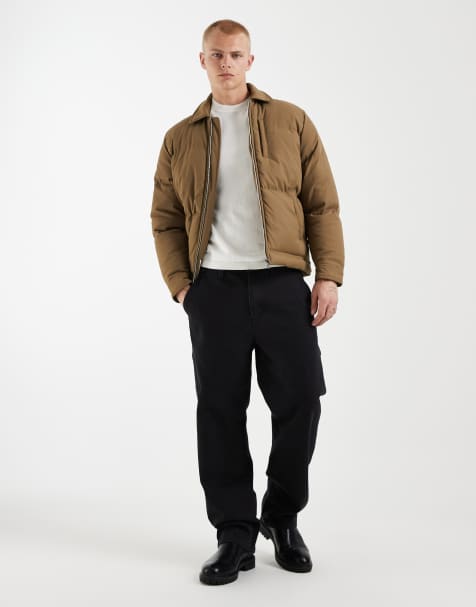 Redefined Rebel - Recht oversized gewatteerd jack in stone - view 1